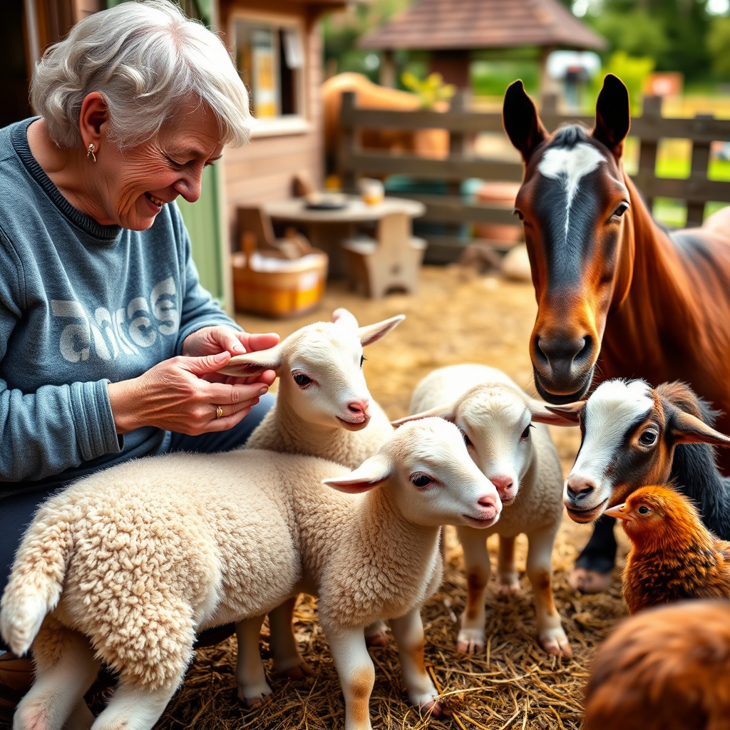 Oxford seniors enjoy charming visit from traveling farm